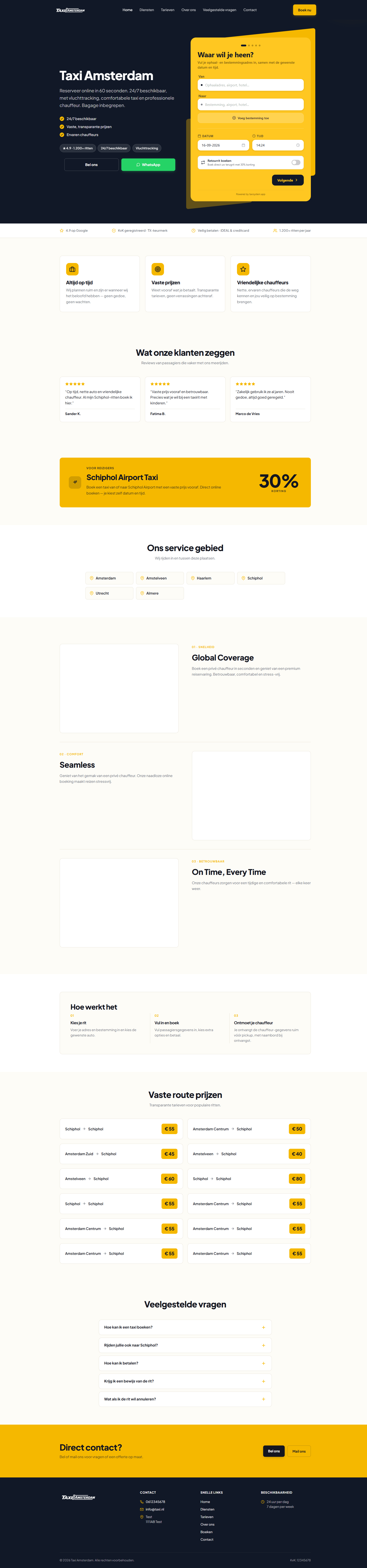 WordPress taxi thema Klassiek